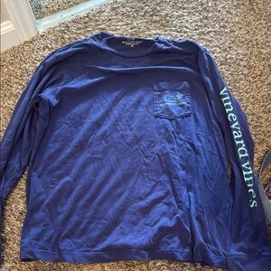 Vineyard Vines Men's Purple Long Sleeve Tee